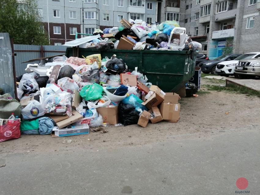 Северодвинцы возмущены невывозом мусора в одном из дворов